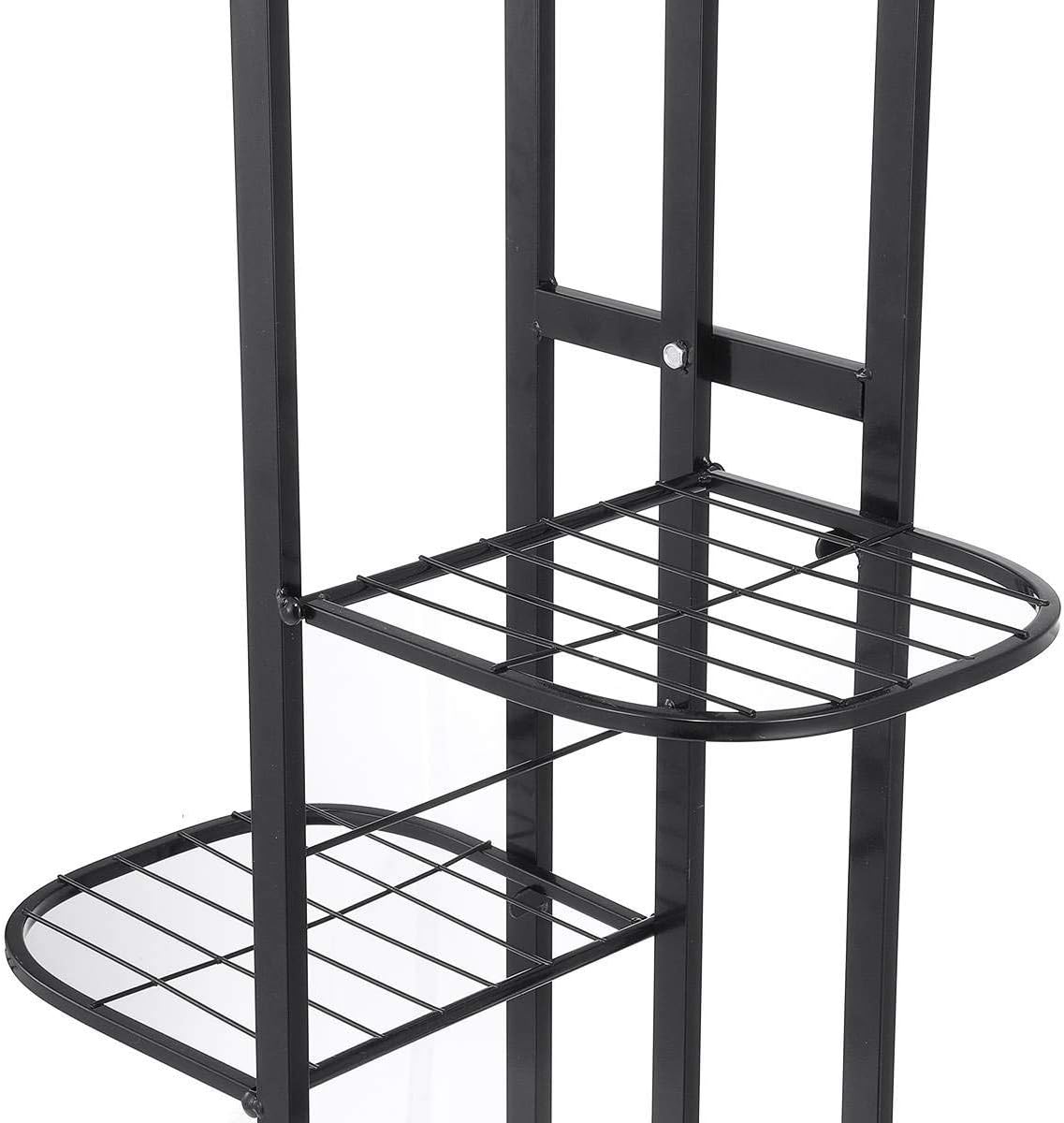 1pcs Plant Shelves Iron Potted Flower Plant Stand Rack Multiple Flower Pot Holder Shelf Indoor Outdoor Planter Display Organizer