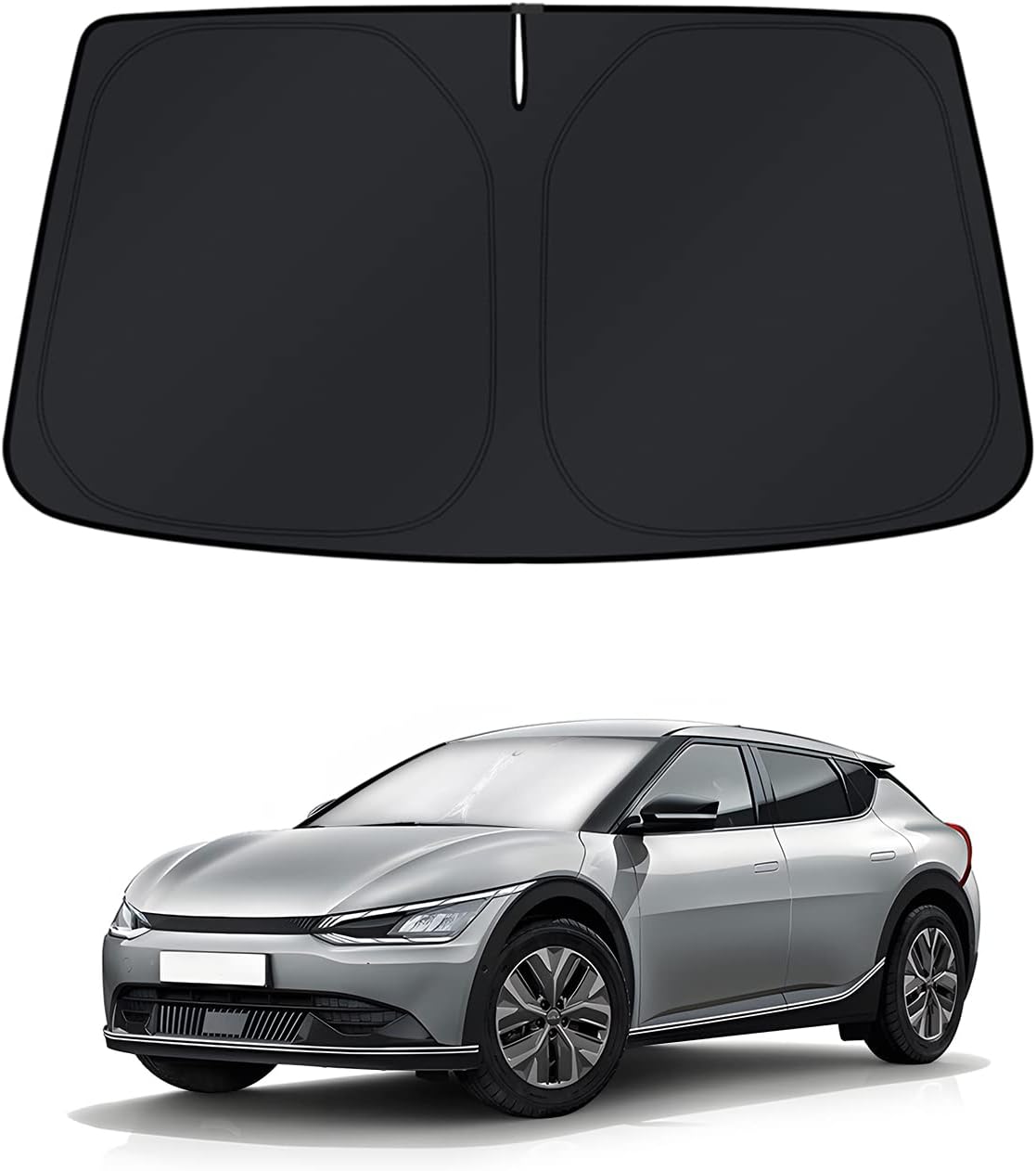 KUST Windshield Sun Shade for Kia EV6 2022 2023 2024 2025 Window Shade Sun Visor