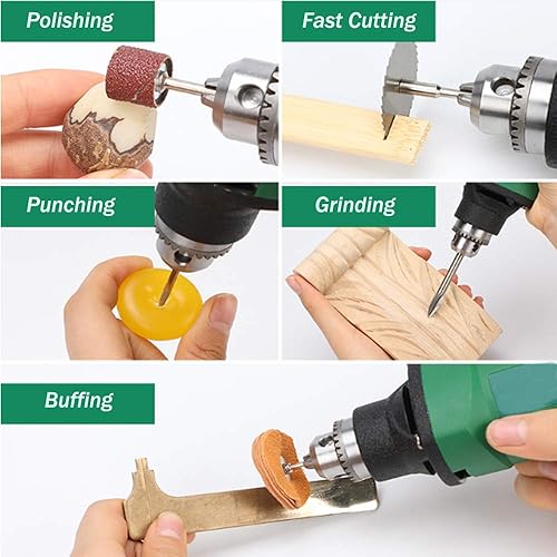 Miniatura 2 de Herramienta rotativa de 480 W Power Die Grinder Multifunción Eléctrica Carver Set, 6 Paso Velocidad Variable, 30000RPM