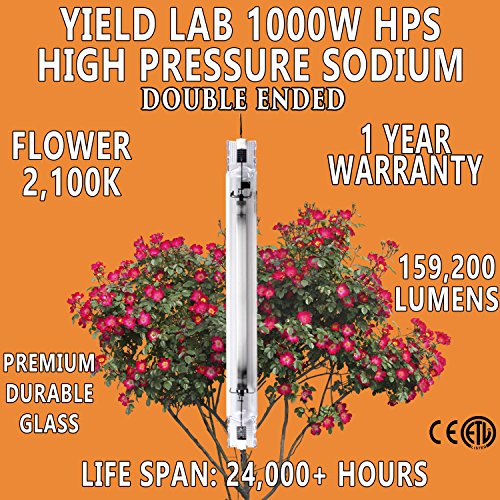 Yield Lab Professional Series 1000W Hps Open Wing Double Ended Reflector #TOP5
