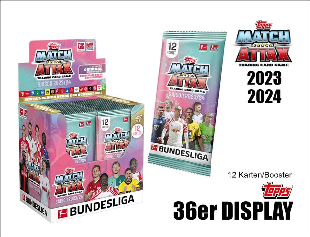 Topps Bundesliga Match Attax 2023-24 Starter Pack - German Football Trading Cards (Season 23/24)