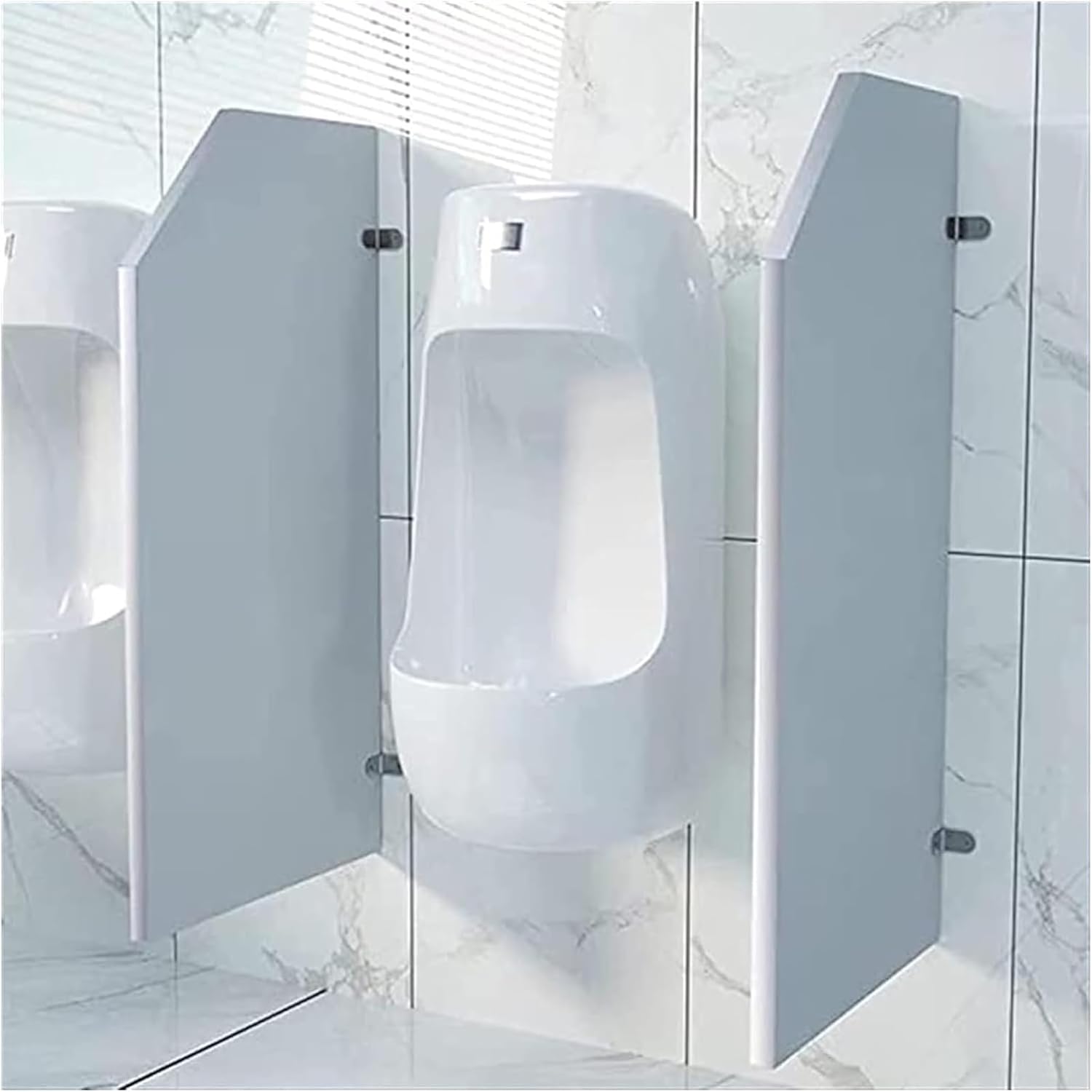 Wall-Mounted Urinal Partition,Urinal Baffle Screen Toilet Partition, Urinal Divider Privacy Screens(Plastic)