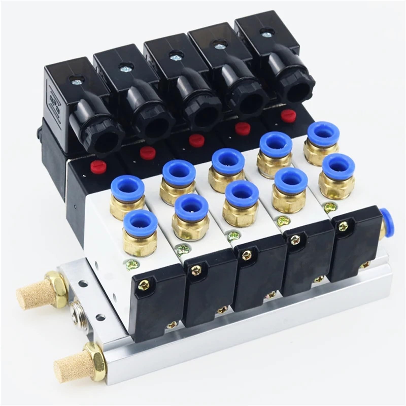 Válvula solenoide 4V210-08 para solucionar fugas de aire en sistemas neumáticos de 3 vías