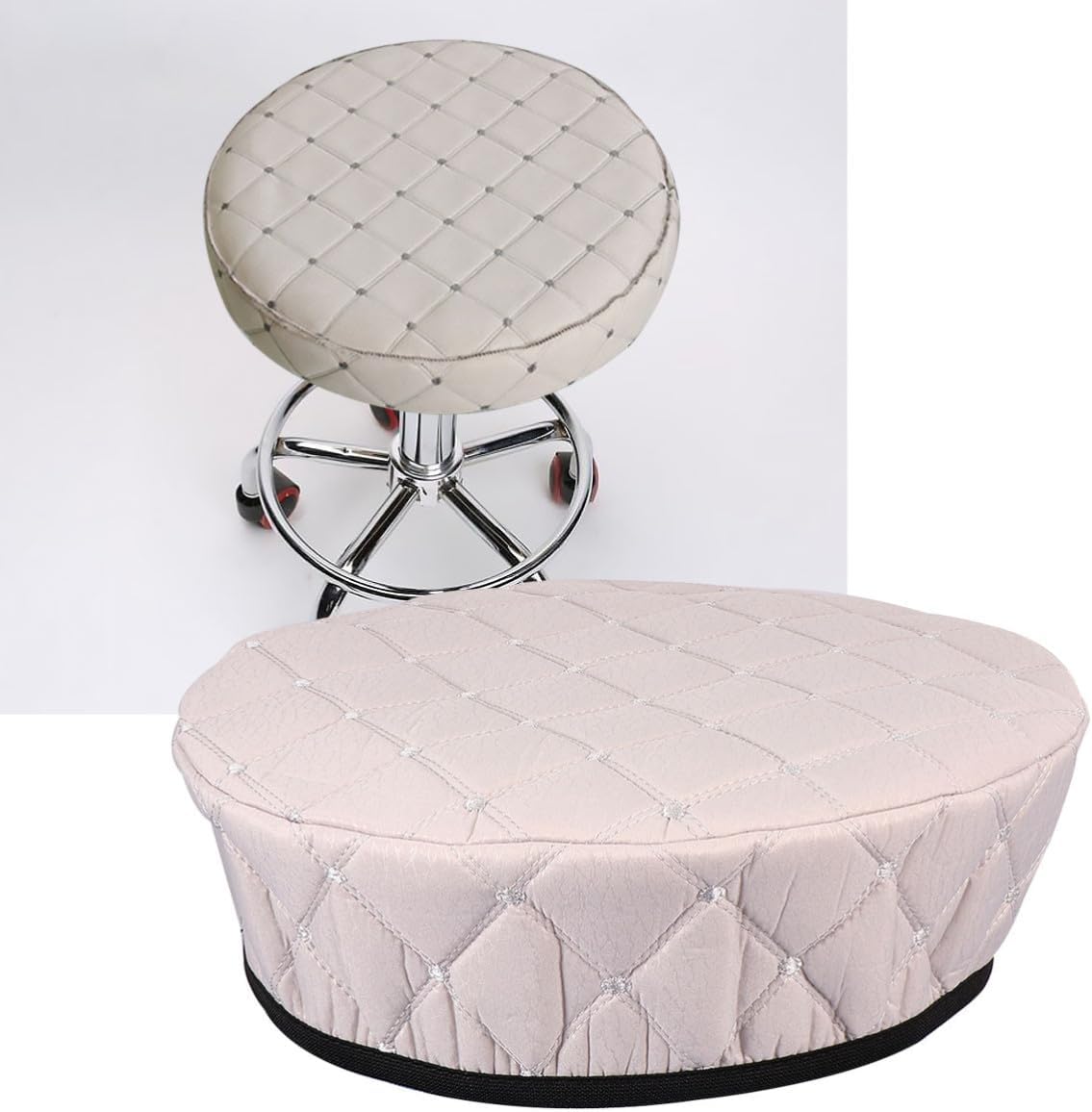 ORFOFE Stool Cover Cotton Cloth Protective Seat for Bar and Salon