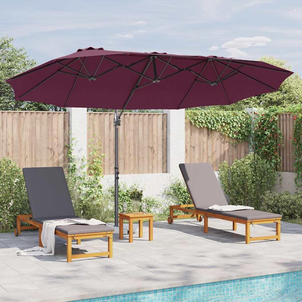 SYDE Parasol przeciwsłoneczny 372 x 198 x 243 cm poliester i aluminium