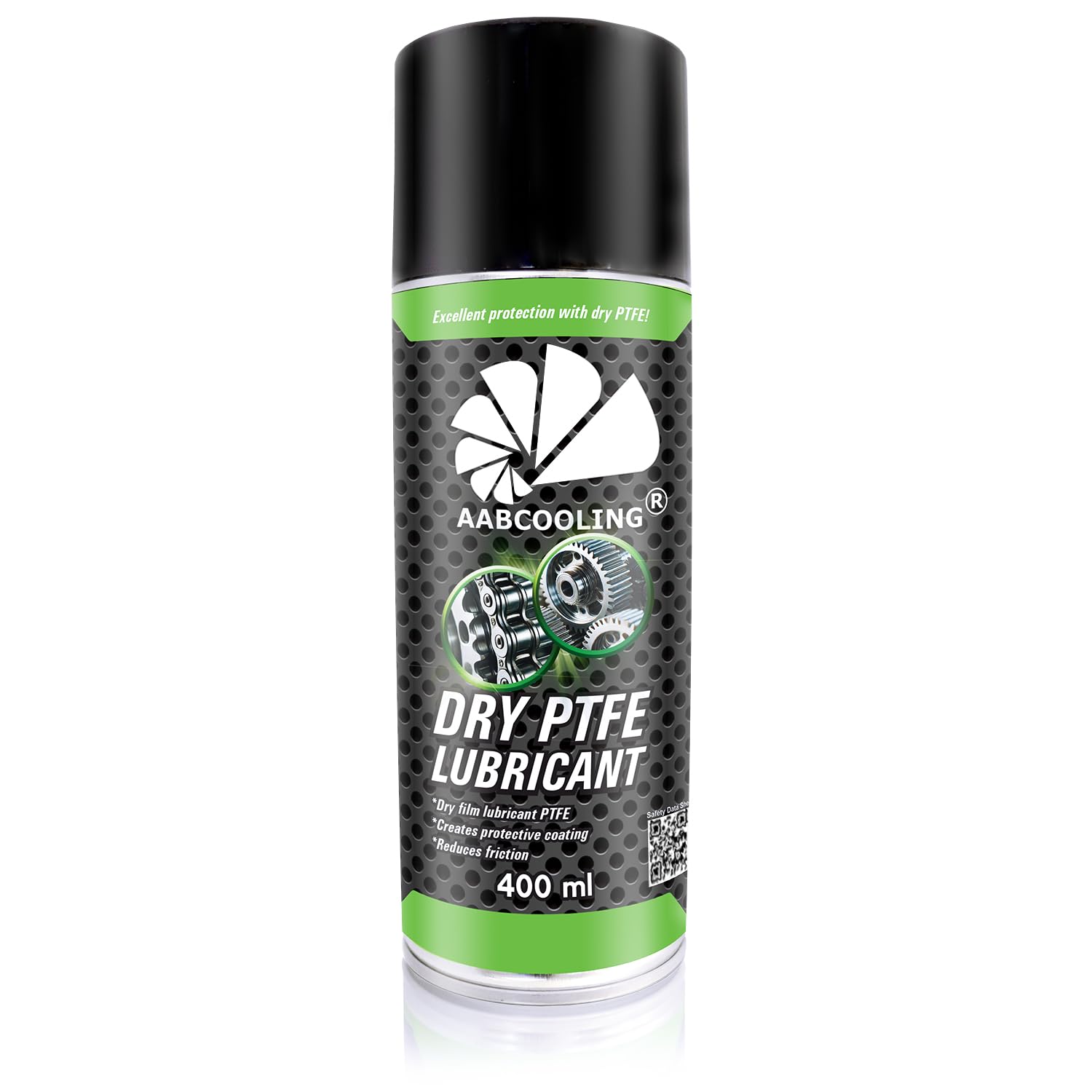 AABCOOLING Dry PTFE Lubricant 400 ml – smar teflonowy do narzędzi elektrycznych i mechanicznych w spreju, do prowadnic, szyn i plastikowych elementów ślizgowych – redukuje tarcie