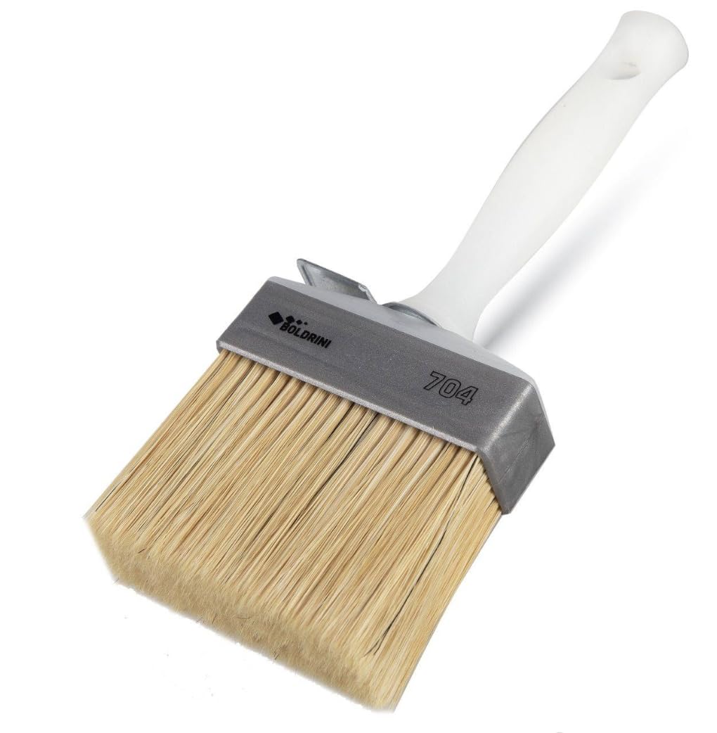 Meoded Lime Wash Brush - Cepillo profesional para lavado de cal y pinturas minerales, mezcla de cerdas naturales