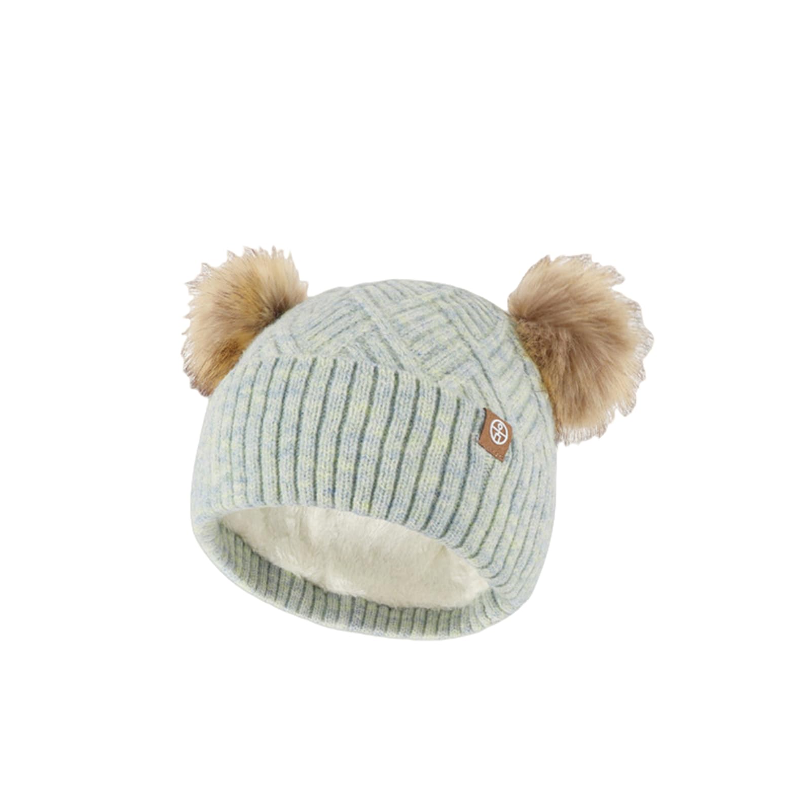 Mütze, Schal & Handschuh-Sets Für Damen Kinder Winter Wolle Warme Strickmütze, Schal, Handschuhe, Dreiteiliges Set Plus Plüsch Ballmütze Dreiteiliges Set-grün
