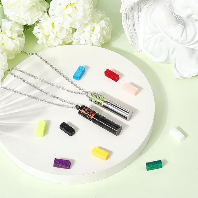 SUNNYCLUE Collar Difusor de Aromaterapia con 20 Almohadillas miniatura 2