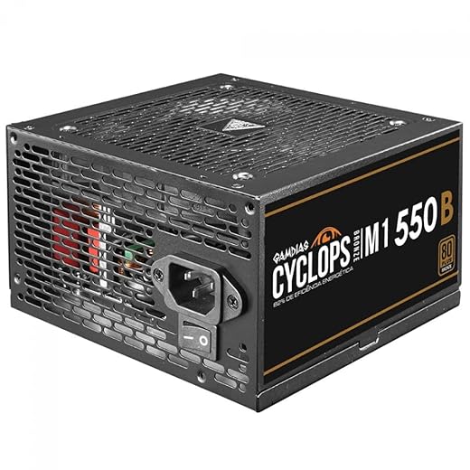 Fonte de Alimentação Gamdias Cyclops M1-550B - 550W, 80 Plus, Bronze, PFC Ativo, S/Cabo