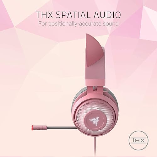 Miniatura 5 de Razer Kraken - Auriculares para juegos (renovados), Quartz rosa