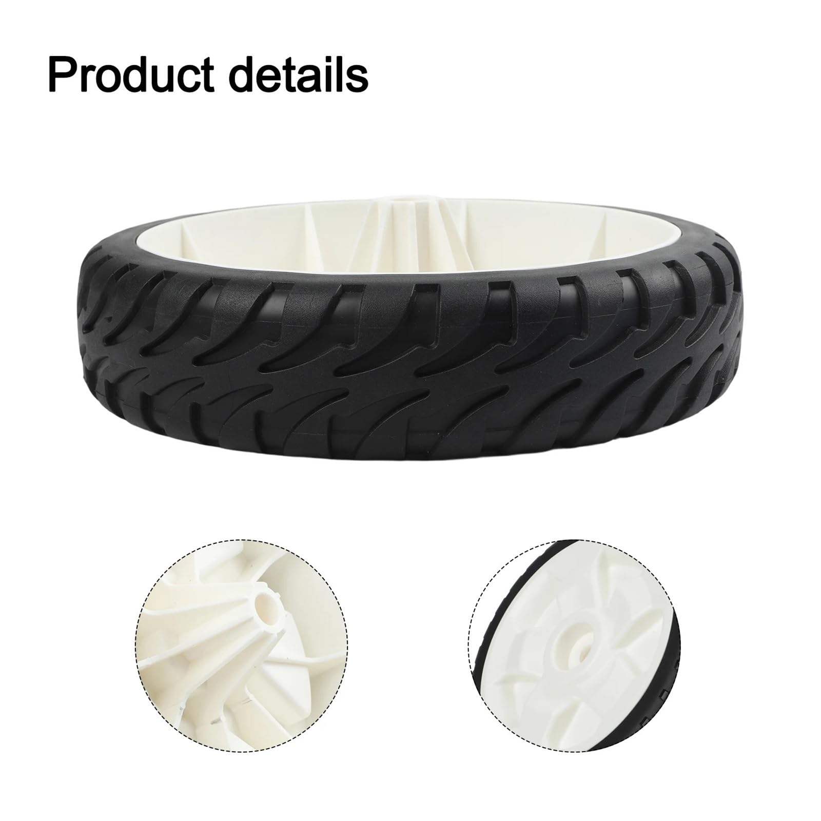 Conjunto de rueda delantera 8 pulgadas, compatible con Toro, 20332 20374 | Pieza de repuesto de plastico para cortacesped de 22 pulgadas, 20333 20334 20372 20955 21762(2pcs)