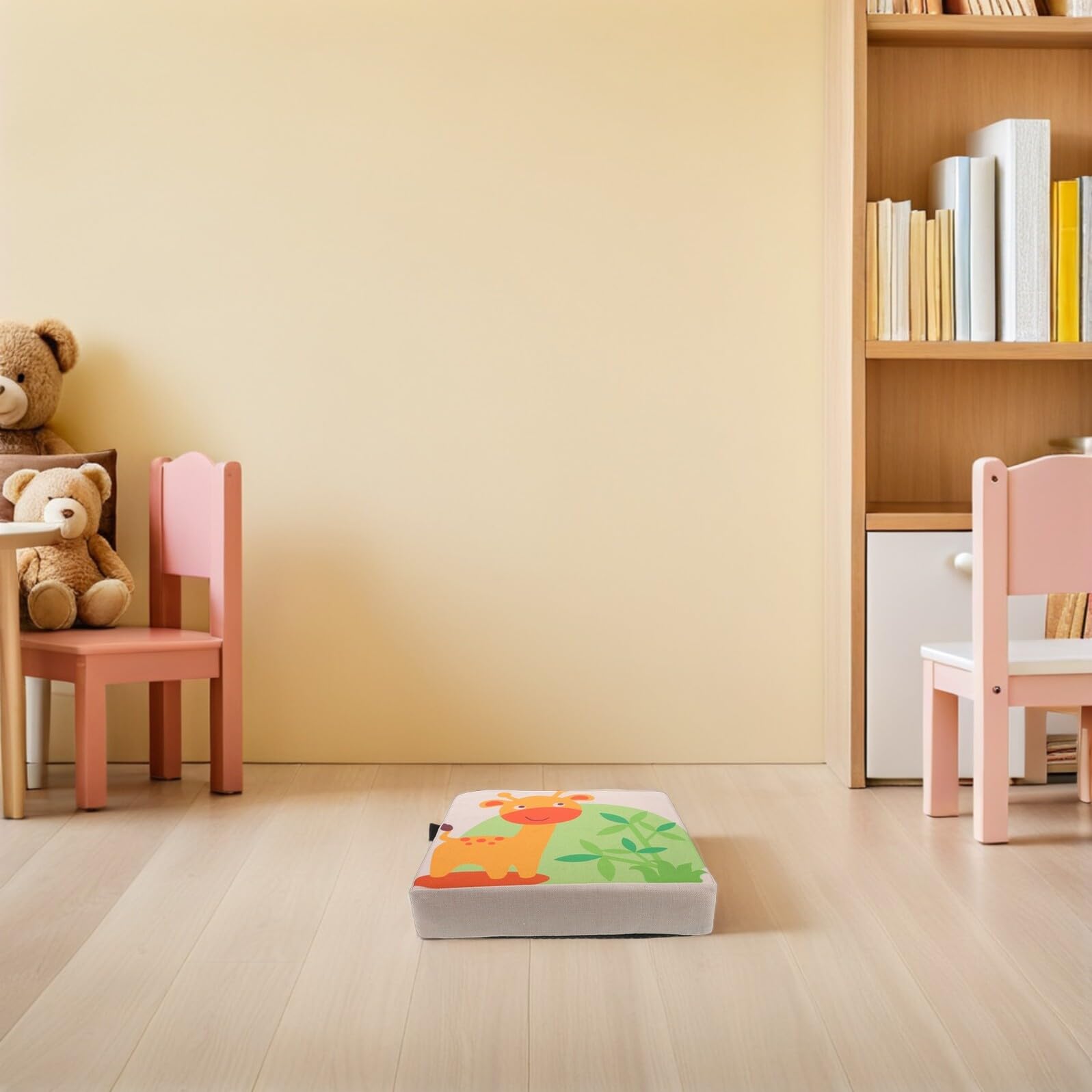 Lino Cuscino in Rialzo Cotone Giraffa Sedia per Bambini