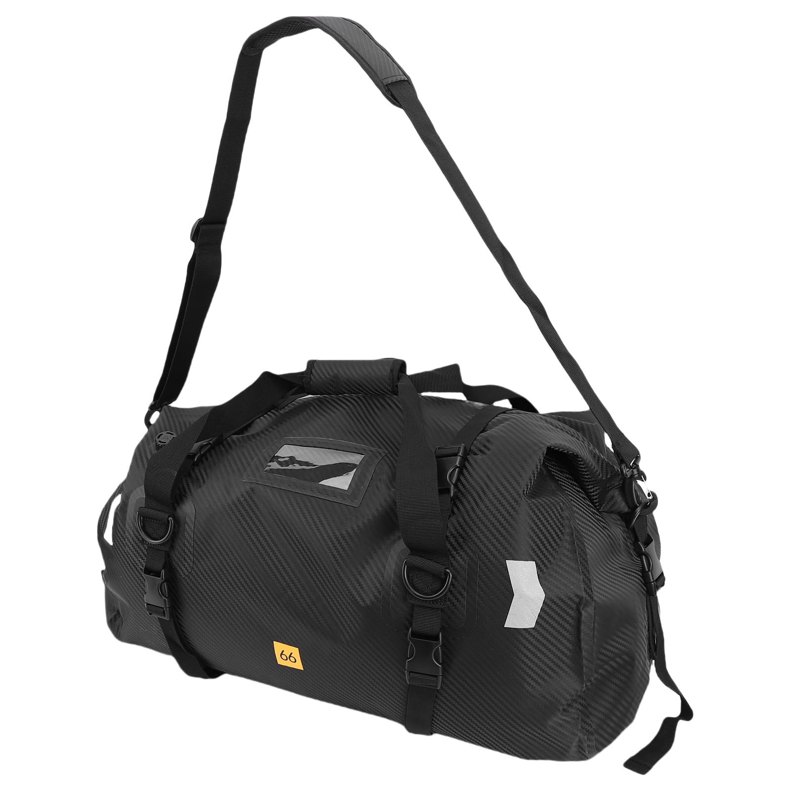 Aoresac Torba na Bagażnik Motocykla materiał powierzchniowy. Przestronne Miejsce do Przechowywania na wycieczki. PVC 40L (66L)