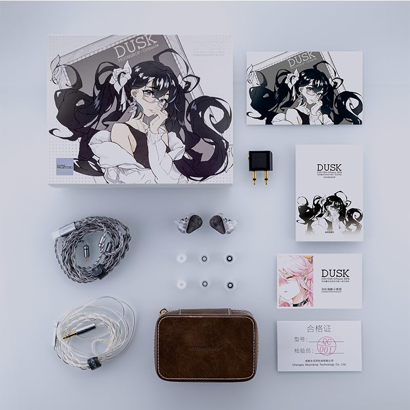 Image of Moondrop x Crinacle Dusk 2DD+2BA+2Planar in-Ear Headphone with 0.78 2 Pin 3.5mm /DSP Replaceable Cables
