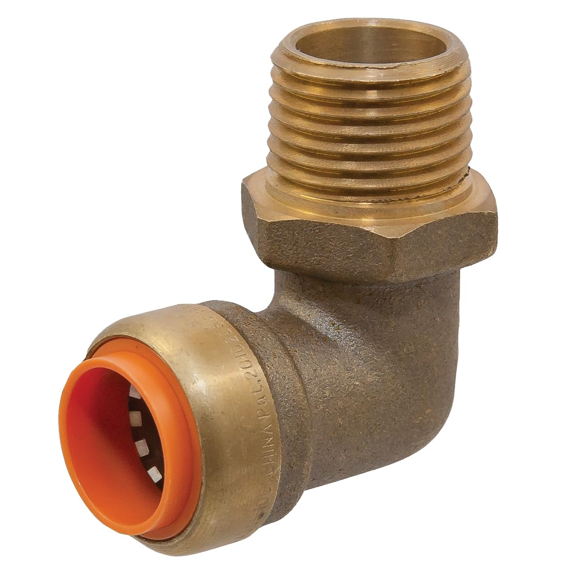 Codo de latón de 90 grados de alta resistencia NIBCO PUSH P707-4 push x male