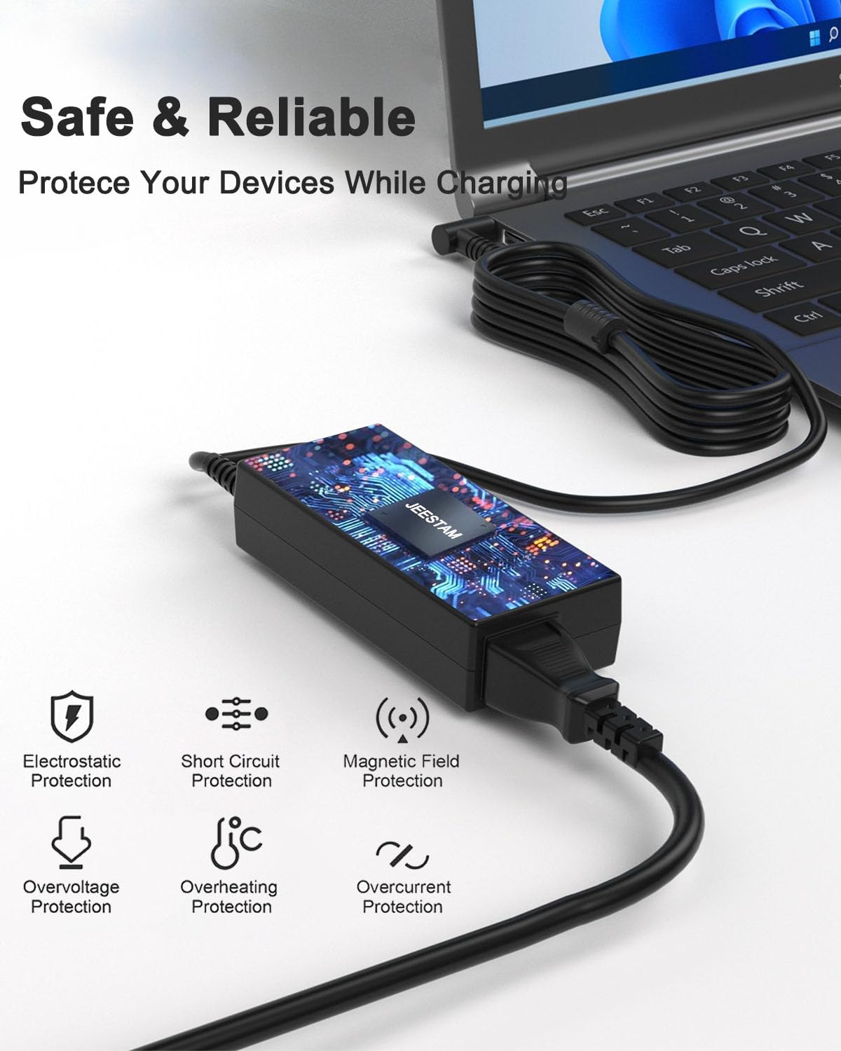 65 W Caricatore Compatibile con HP 17 15s 14 14s: 15-CS 15-CP 15-DA 15-DB 15-DY 15-EF 15-FD: 15-ef0023dx ef0021nr ef0875ms 15-fd0083wm 15-cs3055wm, 14-DK 14m 14s 14-dk portatile da