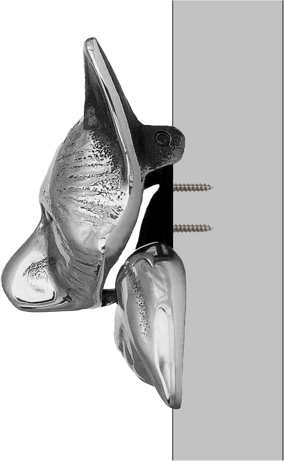 Fox Door Knocker - Nickel (Standard Size)