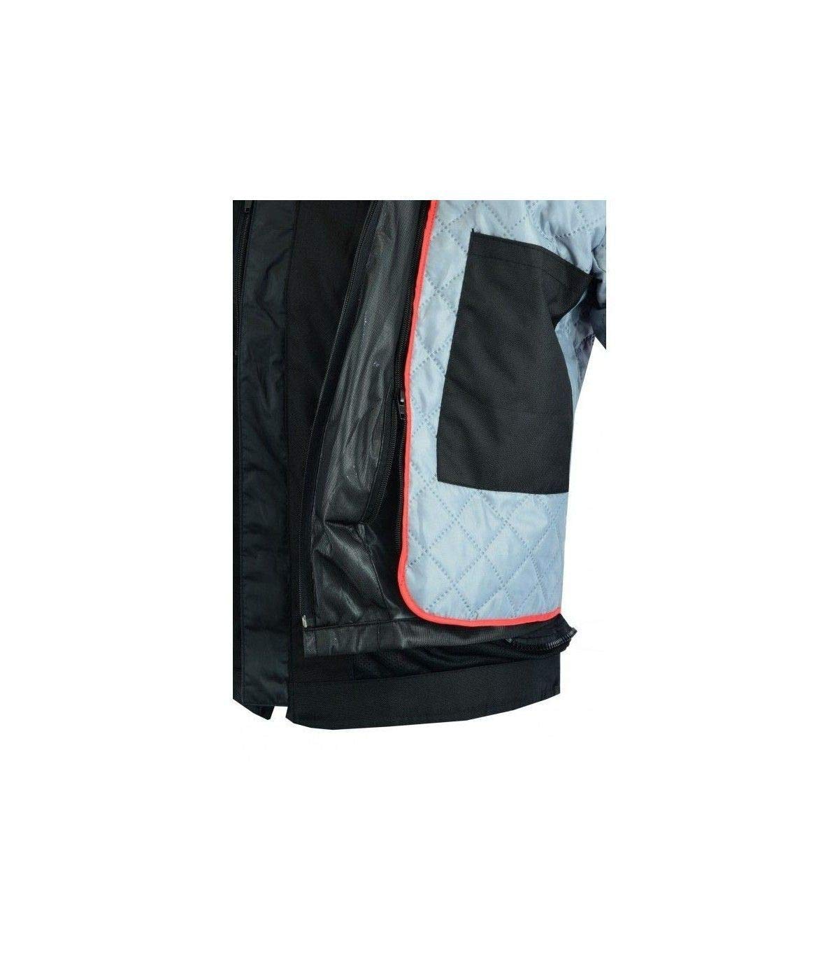 LOVO - Chaqueta Moto Tricapa 4 Estaciones Hombre - Chaqueta Moto Hombre con Protecciones para Todo el Año - Cazadora Moto Hombre de Alta Protección Longitud 3/4 - Ideal para Invierno y Verano