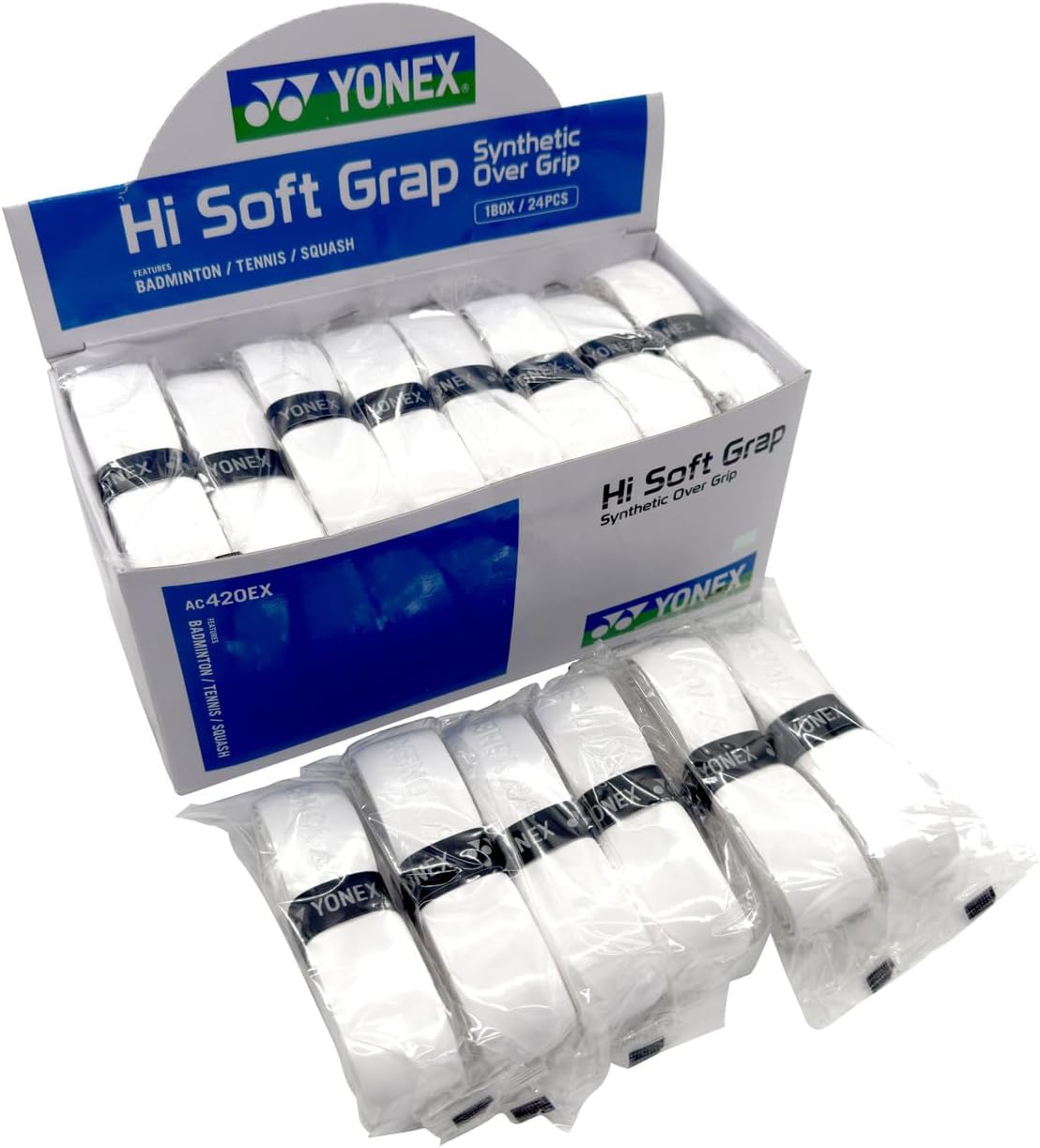 Yonex Hi Soft Grips 24 Grips (White)