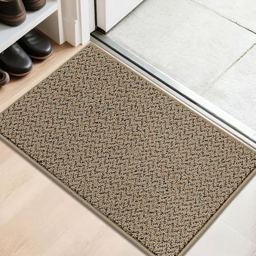 COSY HOMEER Door Mat 20" x 32",Non Slip Absorbent Entryway Rugs,Dirt Trapper Doormats,Washable Entrance Mats,Low Pile Welcome Floor Mat for Front Back