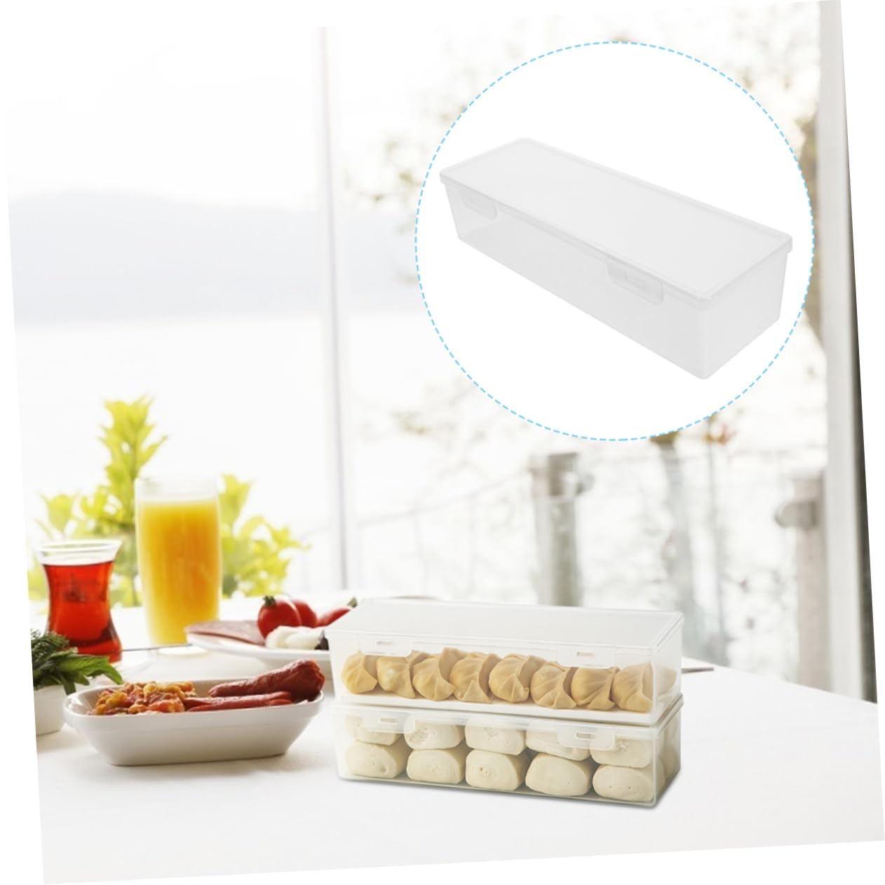 3stücke Kühlschrankbox Mit Dichtem Deckel Für Lebensmittel Organizer Für Küche Und Kühlschrank Zum Aufbewahren Und Frischhalten Von Nudeln Und Obst Rechteckig