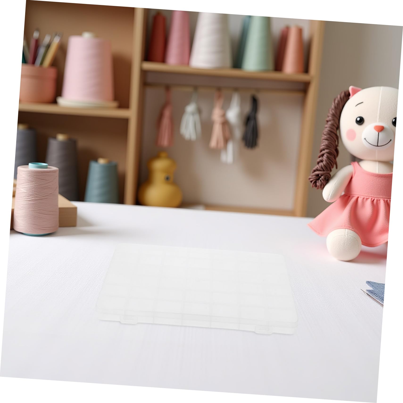 Operitacx 5pezzi Contenitori per Perline in Plastica Organizer Trasparente Divisori Rimovibili Scatola di Immagazzinaggio Organizzatore per Arti e Mestieri Multiuso per Piccoli Oggetti