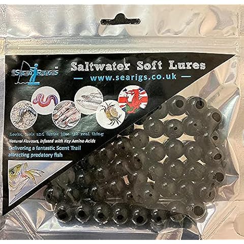 Searigs Black Lugworm Natural Flavoured Egg Bait Stops Cover