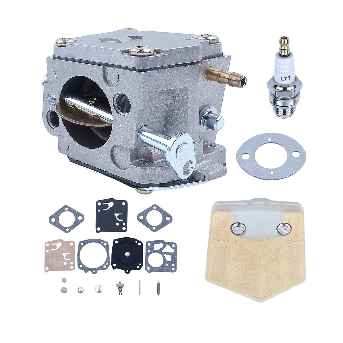 Kit de reparación de carburador con Filtro de Aire Compatible con Motosierra 268, 266, 272 RK-23HS, repuestos for Motosierra Gasolina