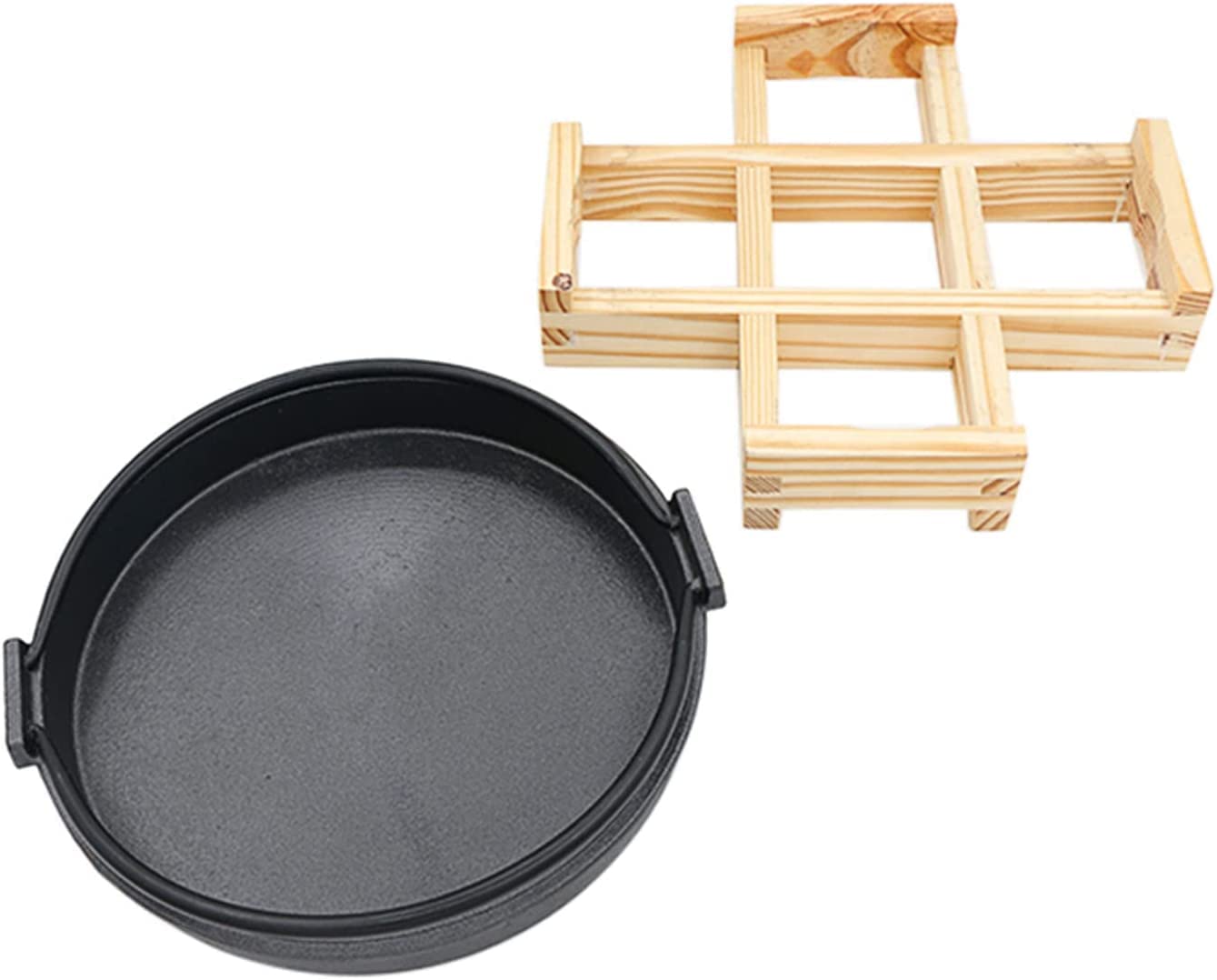 Olla Japonesa Shouxi para Sopa Caliente, Plato para Barbacoa de Fondo Plano y Antiadherente, Ideal para hoteles, restaurantes, familias y Camping.