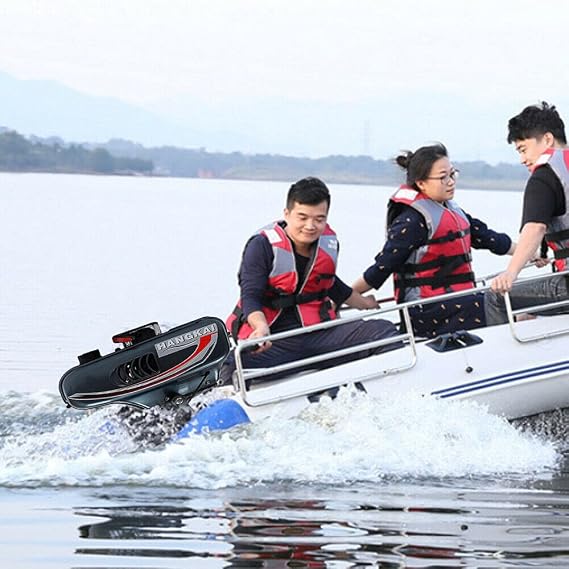 CNCEST Outboard Boat Motor Engine Inflatable Boat Fishing Boat Engine Power for Sailboats Small Yachts