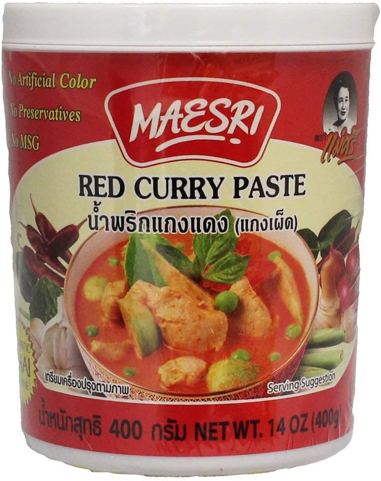 Maesri Thai Red Curry Paste Amazon.co.uk Grocery