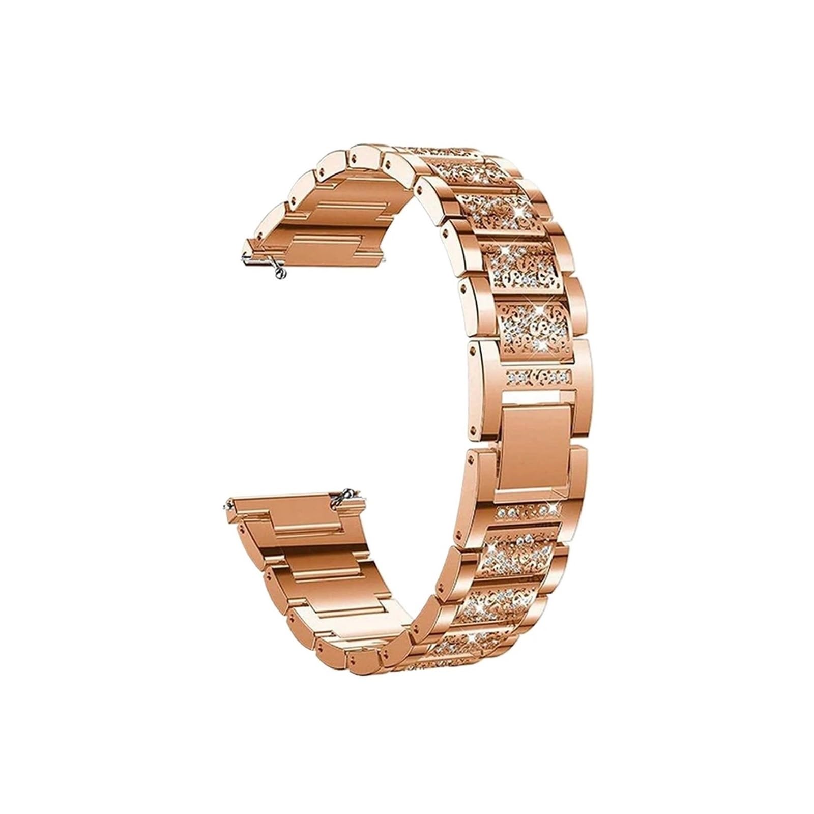 Pasek damski diamentowa bransoletka do zegarka Garmin Vivoactive 4 4S Venu 3 3S 2 2S SQ Vivomove HR metalowy stalowy 18mm 20mm 22mm