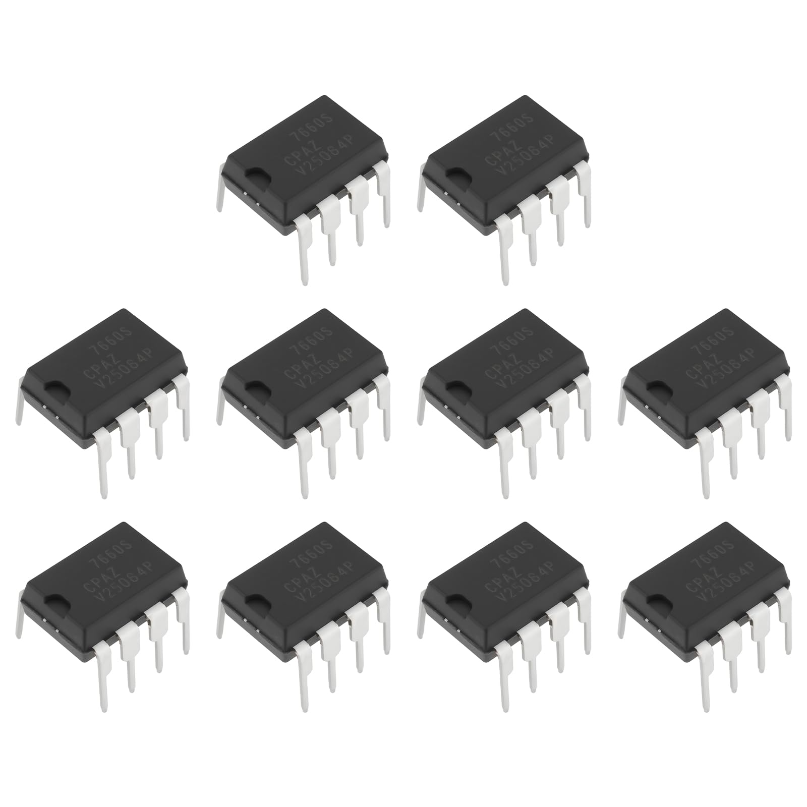 ECSiNG 10Pcs ICL7660 ICL7660S ICL7660SCPAZ CMOS Convertitore di tensione IC PDIP-8 per efficiente