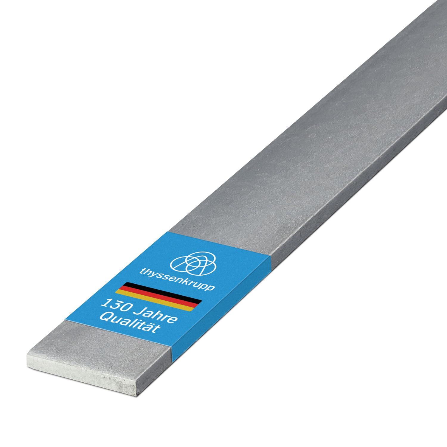 thyssenkrupp Stahlprofil – Flacheisen verzinkt S235JR – korrosionsgeschützter Flachstahl für Konstruktion & Montage – Flachprofil Stahl – 50 x 5 mm in 2000 mm Länge