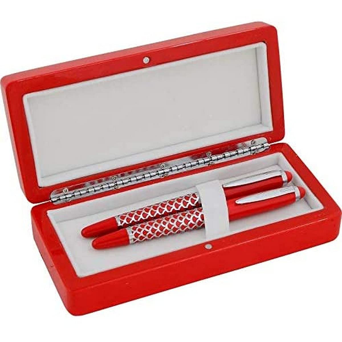 Steelpen Duke Serisi M01 Words Kırmızı Dolma Kalem+Roller Kalem
