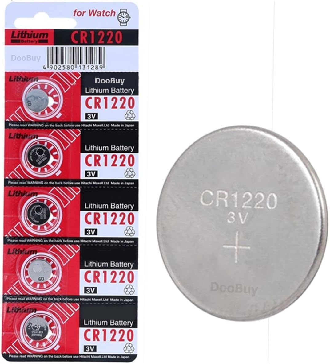 MAKWORLD Lithium CR1220 Coin Type 3V Micro Lithium Cell Battery for DVR &  Watch etc (Pack of 100 Pcs) : Amazon.in: Electronics