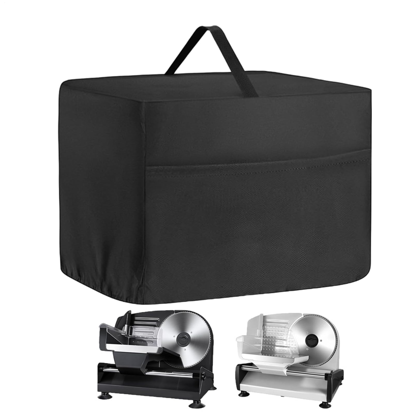 Dust Cover For Meat Slicer – Impermeabile 600D Oxford Cloth Cover 39,8 x 29 x 29 cm | Dust-Proof, Splash-Proof Kitchen Appliance Protector e Organizer Bag For Food Slicers