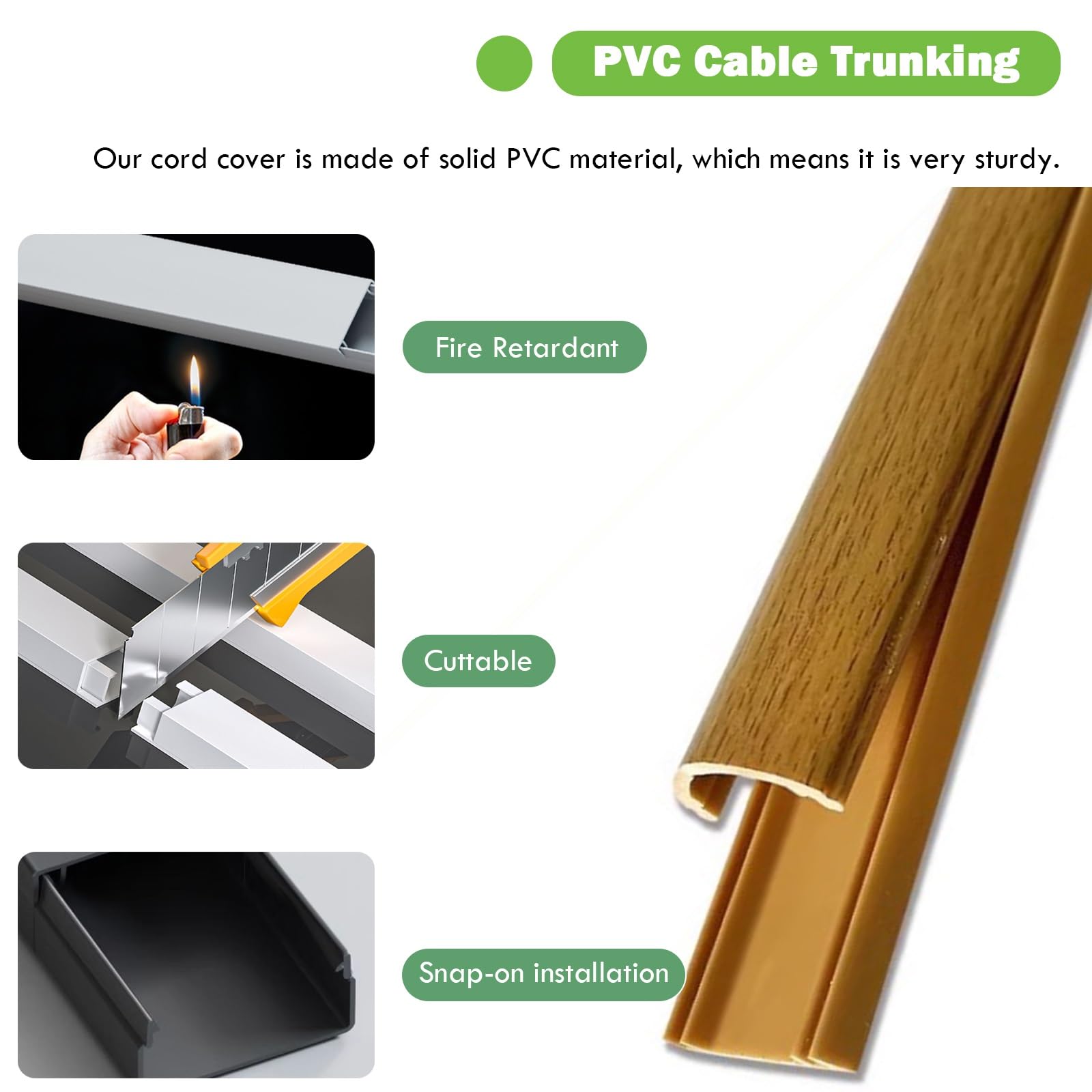 canalina passacavi muro Autoadesivo Coprifili Per Tv A Parete, Flessibile Guaina Per Cavi Elettrici Per Contenere 2-30 Cavi, Set Di Copertura Per Cavi Per Fotocamera/ Video/ Audio(Holds 15 cords)