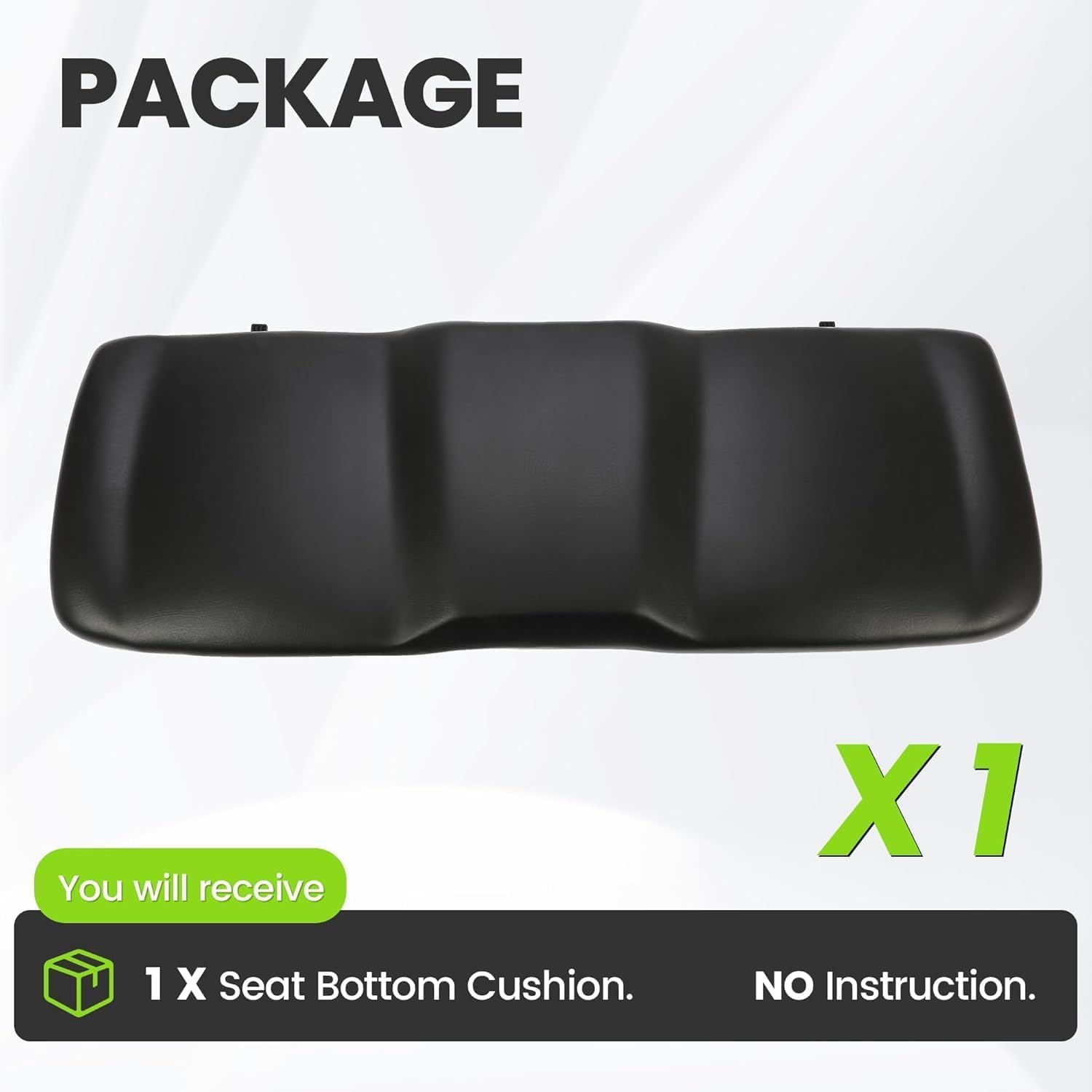 HECASA Seat Bottom Cushion Compatible with 2010-2018 Polaris RANGER 4X4 6X6 500 800 EFI CREW/XP 800, 900 DIESEL CREW/XP 800/570 Replacement for 2685943-070, 2684884-070 UTV Bottom Seat