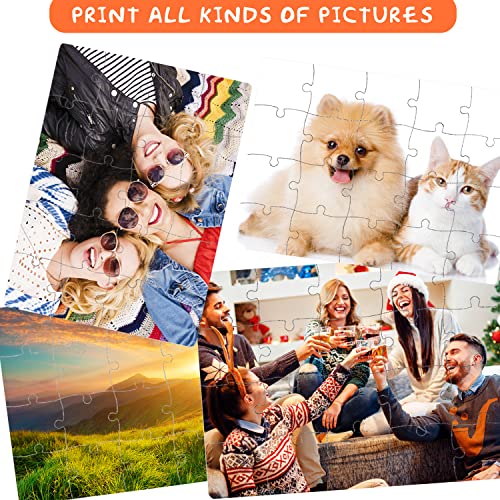 12 Sets Blank White Jigsaw Puzzles, Sublimation Puzzle Craft, White DIY Custom Puzzle para Sublimación A5 miniatura 5