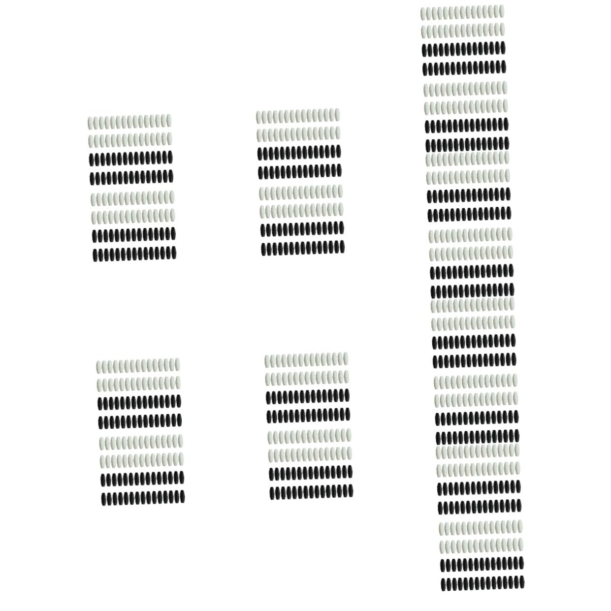 DOITOOL 800 Piezas Broches de Seguridad Plásticos para Cuerdas Conectores de Hebilla DIY Accesorios para Pulseras y Collares Resistente y Duradero de Negros y