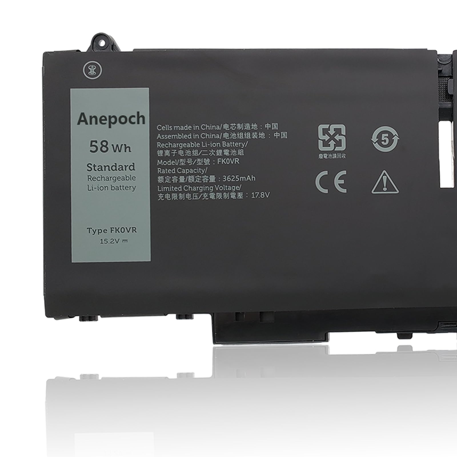 Amazon.com: Anepoch FK0VR Laptop battery Replacement for Dell