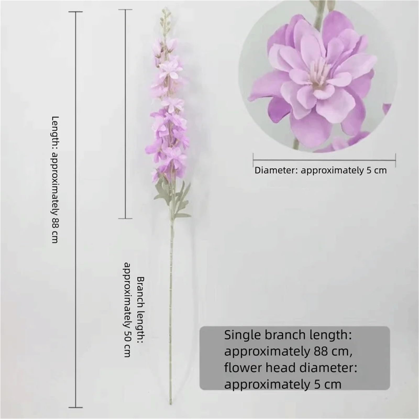 Künstliche Delphinium Künstliche Delphiniumblumen aus Seide
