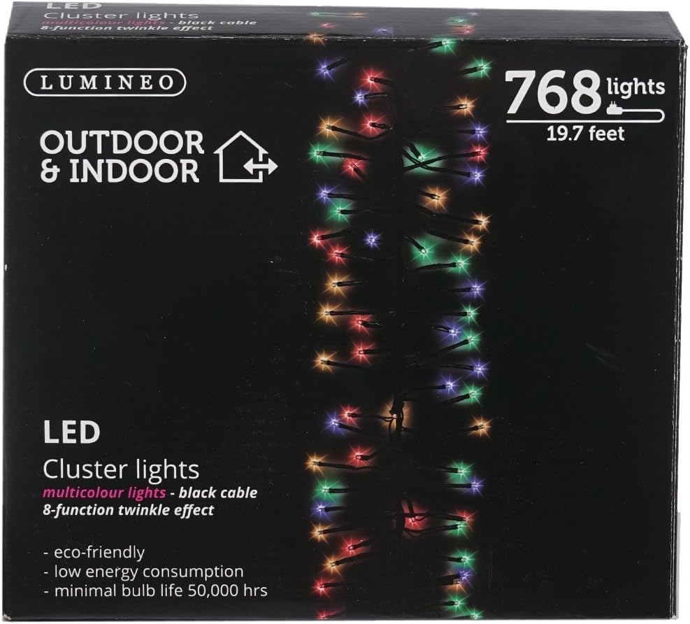 Kaemingk 768 LED Lights - Multi - Cluster Lights - Multi Function