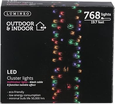 Kaemingk 768 LED Lights - Multi - Cluster Lights - Multi Function