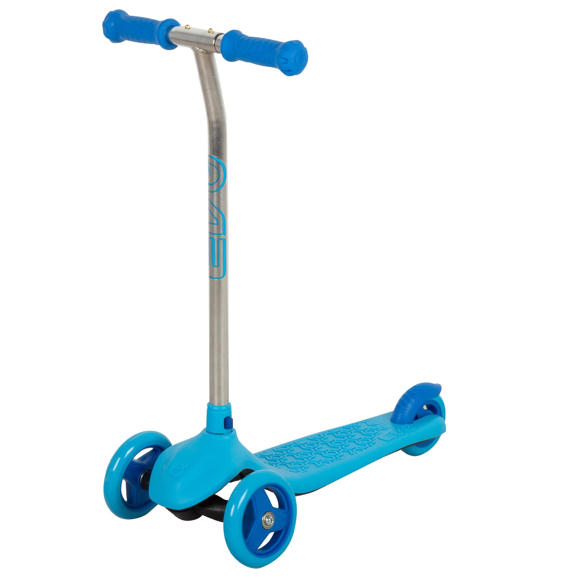 ColorBaby EVO 3-Wheel Scooter, Blue, Non-Slip Base and Grips, Rear Brake, Measures 54 x 33.5 x 65.5 cm, Maximum Weight 20 kg, Toys for Children 2 Years, Children's Scooters (54332)