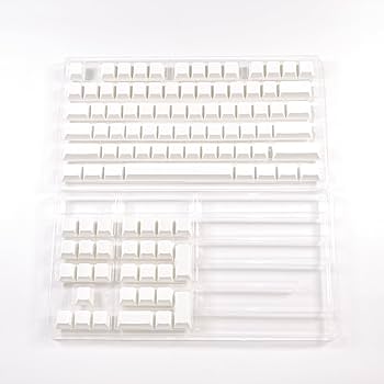 遊舎工房　PBS_BLANK_Whiteキーボードキャップ Amazon | 無刻印 キーキャップセット 104キー Cherry Profile