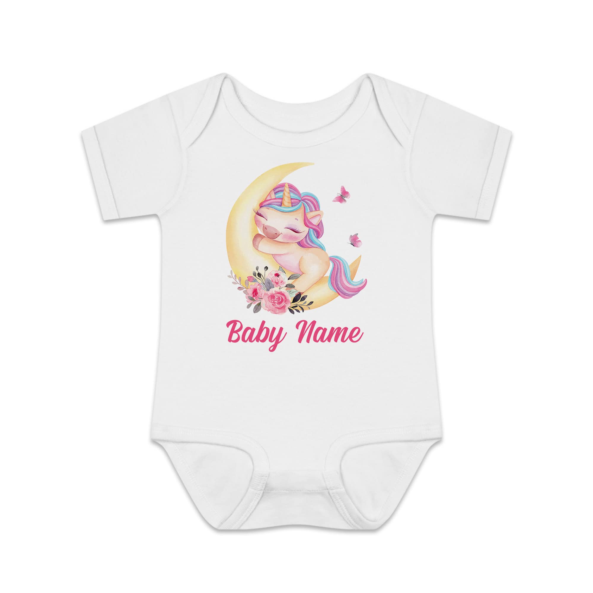 FLOCHIL Custom Baby Onesie, Personalized Onesie For Newborn, Babies, Best Gift For Boy, Newborn Onesie Elephant Baby Bodysuit