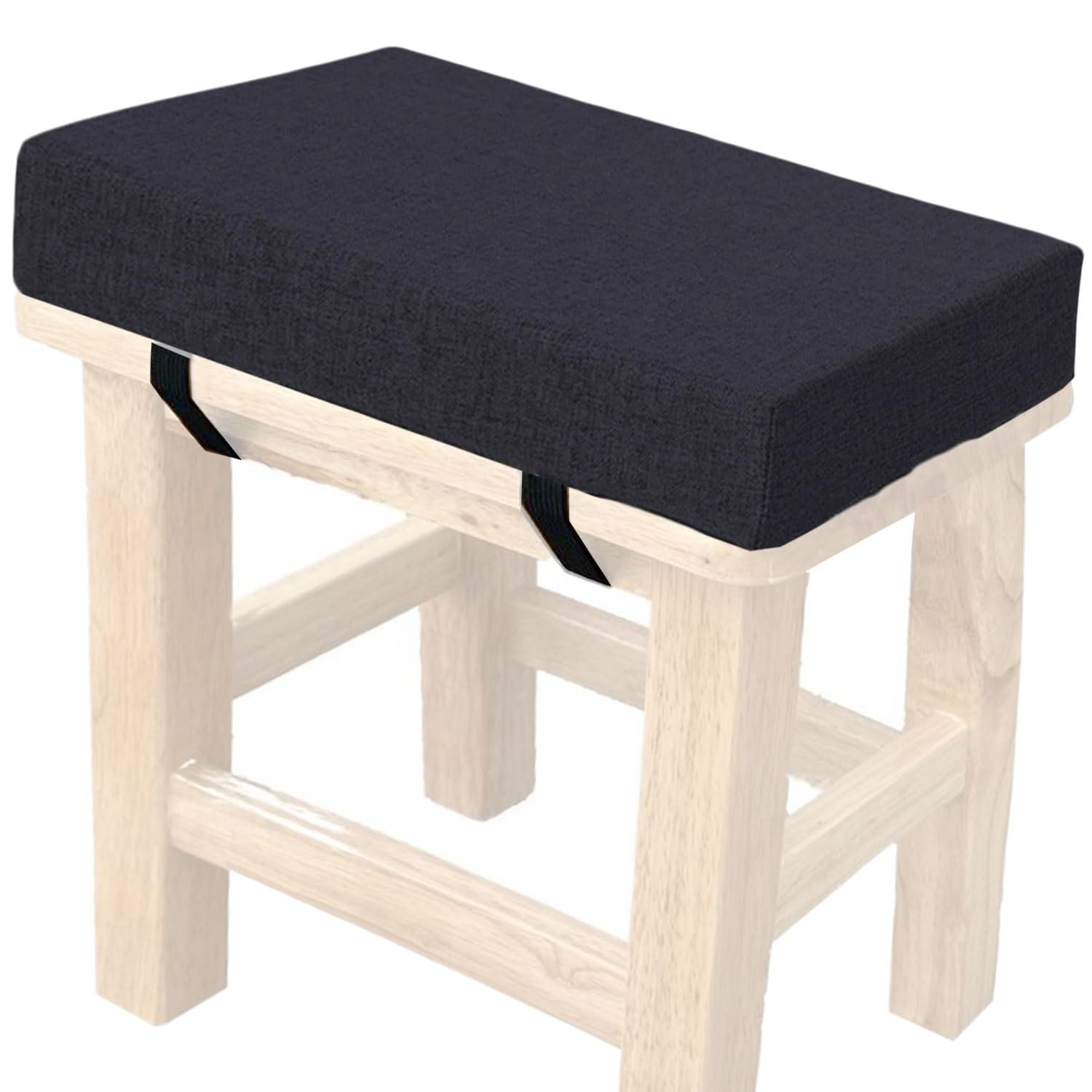 Hkjgnh @14 Memory Foam Square Seat Cushion3/5/8Cm Thick,35/40/45/50Cm Rectangular Stool Cushion,Anti - Slip, Seat Cushion Seat Pads Dining Chairs With Removable Cover For Kitchen Bar Chairs(,45X45x5cm)